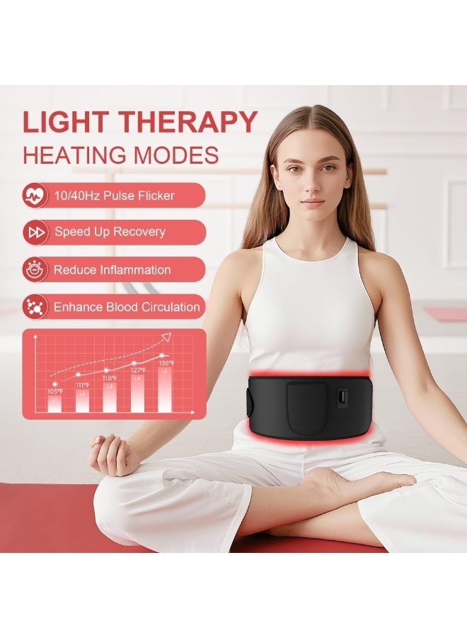 Arabest Light Therapy Belt, Infrared Light Therapy Wrap Red Light Therapy Device for Body with Timer for Back Shoulder Waist Muscle Pain Relief for Women Men - Image 5
